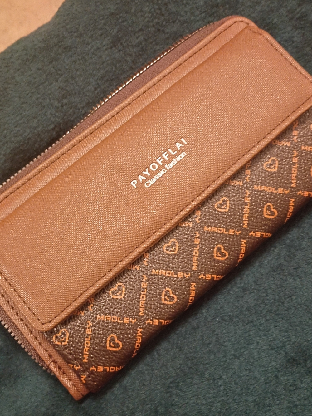 Brown Zip Wallet - Classic Design